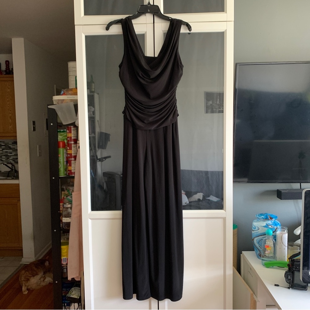 Sleeveless Black Formal Jumpsuit